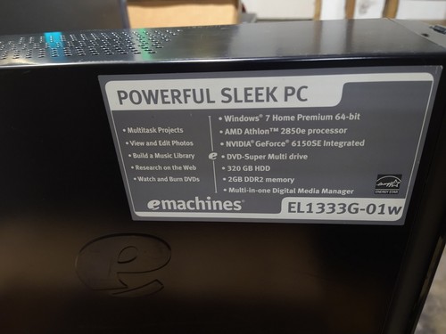 Emachines el1333g amd athlon - el1333g,