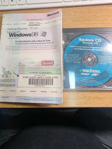 Emachines restore and book - restore,